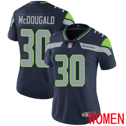 Seattle Seahawks Limited Navy Blue Women Bradley McDougald Home Jersey NFL Football #30 Vapor Untouchable->seattle seahawks->NFL Jersey